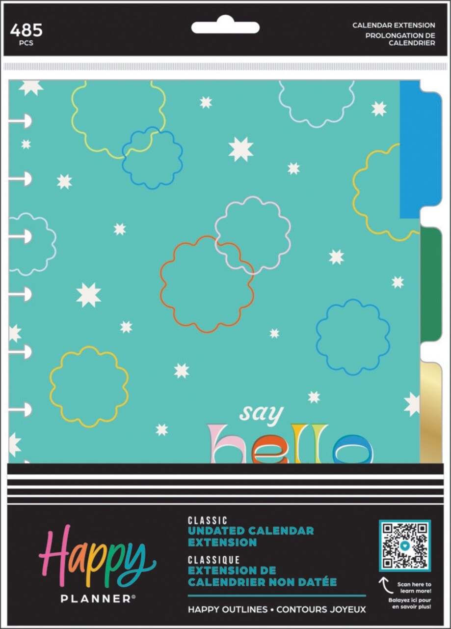 Happy Planner Classic Planner Extension Pack-Happy Outlines